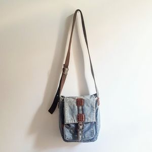 Vintage esprit crossbody denim bag